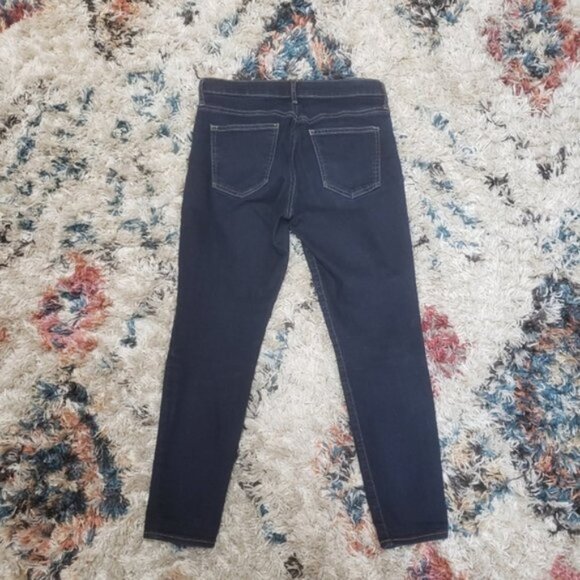 Gap True Skinny Mid Rise Dark Wash Jeans Jeggings Casual Basic Petite Cropped - Picture 5 of 8